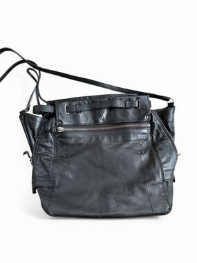Jerome Dreyfuss Pedro crossbody leather tote bag black